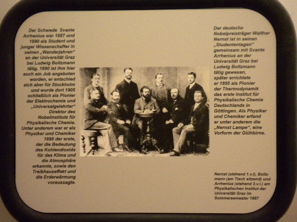 Bild mit L. Boltzmann /
Picture with L. Boltzmann