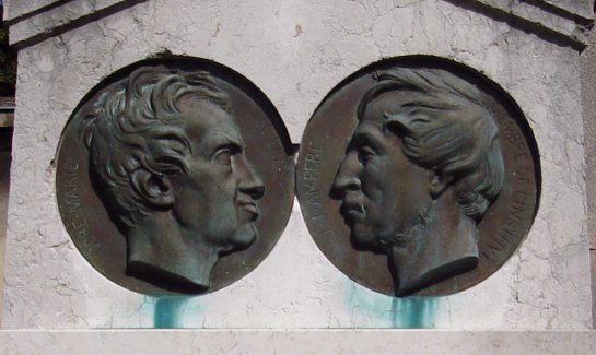 Reliefs von A. M. und J.-J. A. Ampere /
Reliefs of A. M. and J.-J. A. Ampere