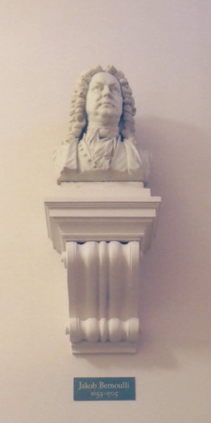 Bueste von J. Bernoulli /
Bust of J. Bernoulli