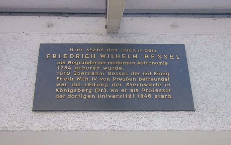 Gedenktafel am Geburtshaus / Plaque at the birth place