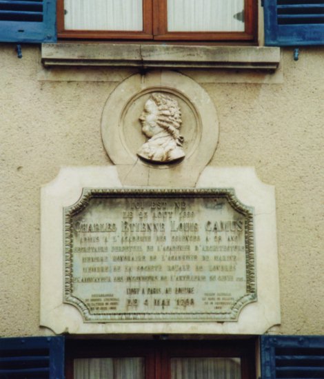 Gedenktafel zu C. É. L. Camus /
Commemorative plaque for C. É. L. Camus