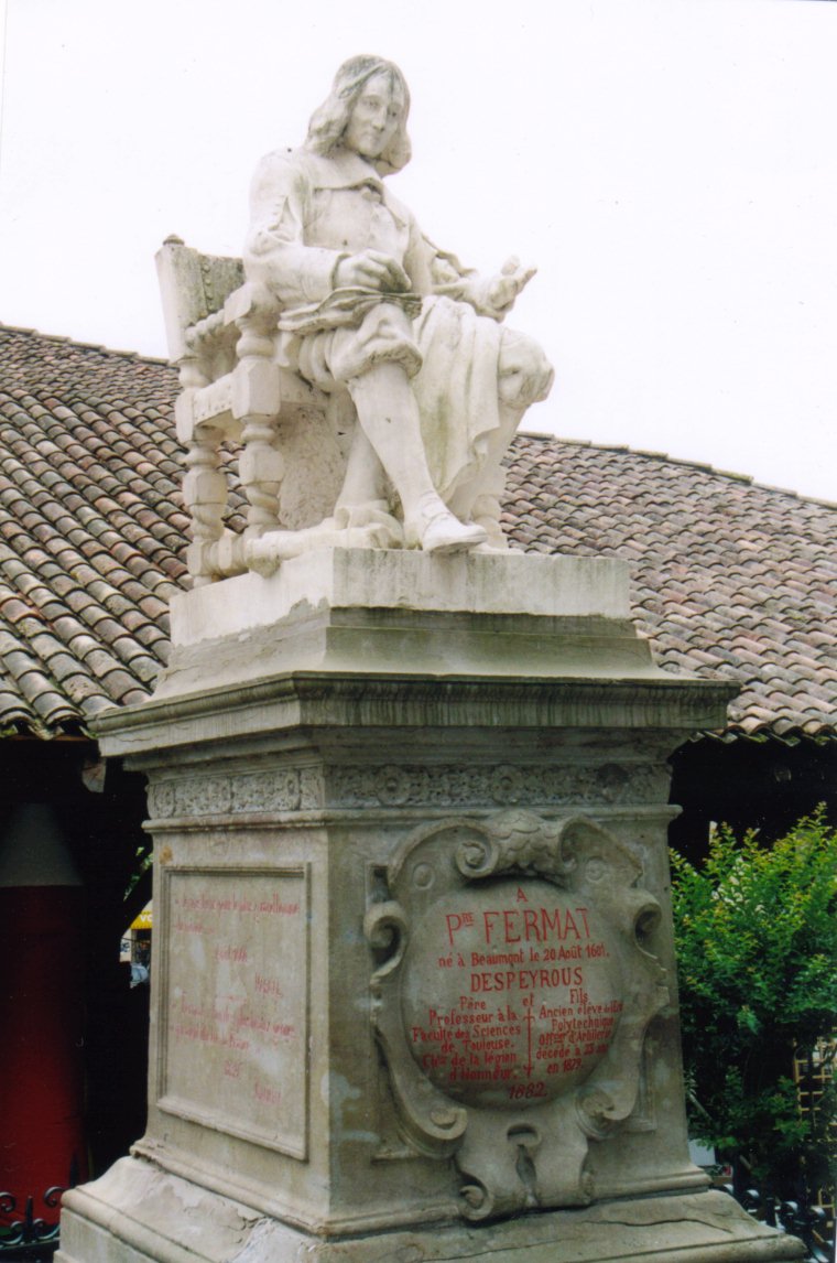 Denkmal zu Pierre Fermat /
Monument for Pierre Fermat