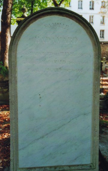 Grab von J. Hadamard /
Grave of J. Hadamard