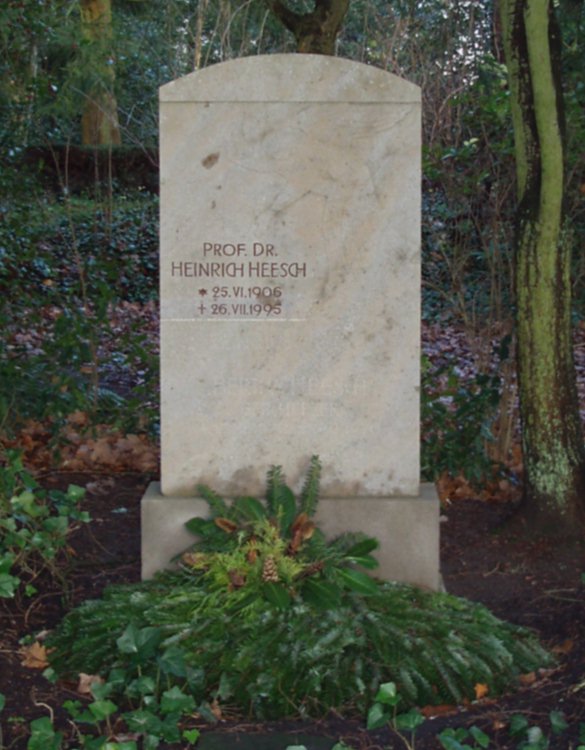 Grab von Heinrich Heesch /
Grave of Heinrich Heesch