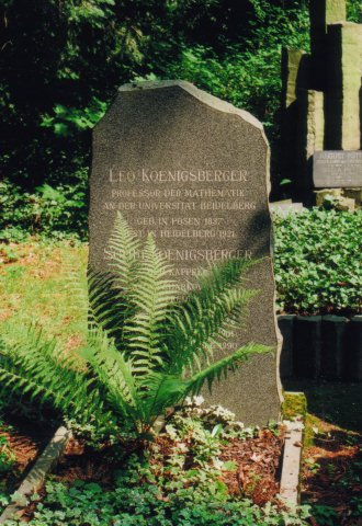 Grab von L. Königsberger /
Grave of L. Königsberger