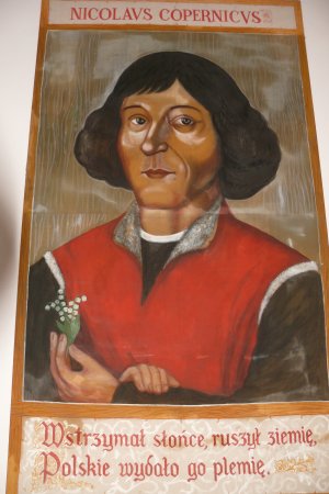 Wandgemaedes zu N. Kopernikus /
Mural painting showing N. Copernicus