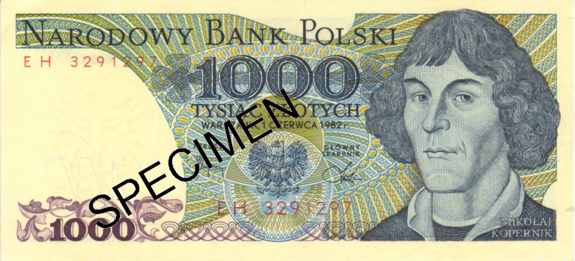 1000 Sloty Banknote