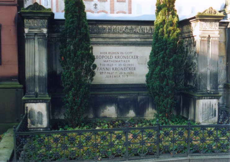 Grab von L. Kronecker / 
Grave of L. Kronecker