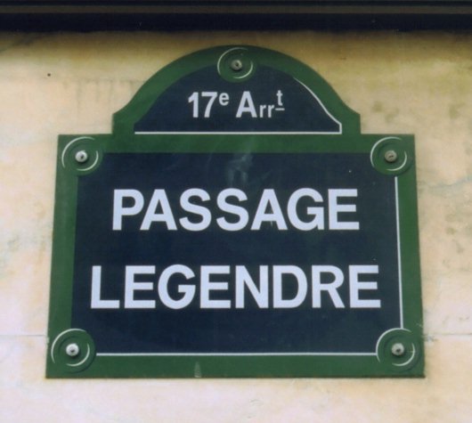 Passage Legendre
