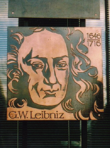 Tafel zu G. W. Leibniz /
Plaque for G. W. Leibniz