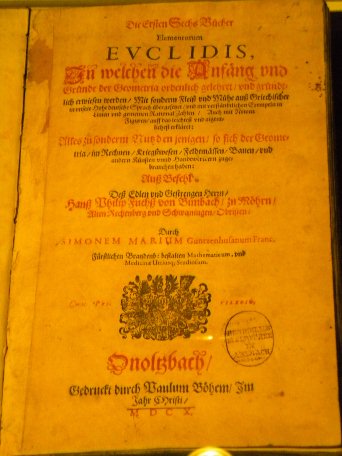 Deutsche Uebersetzung von Euklids Elemente /
German translation of the Elements of Euklid