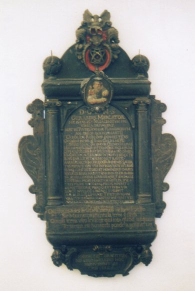 Epitaph fuer Gerhard Mercator /
Epitaph for Gerhardus Mercator