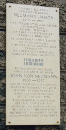 Gedenktafel am Geburtshaus / Plaque at the birth place