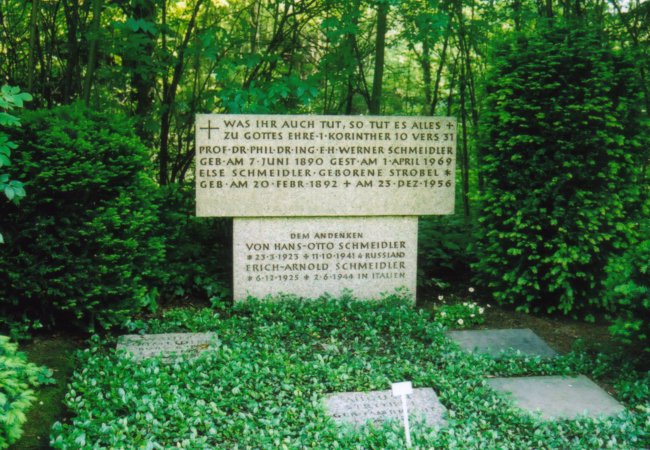 Grab von Werner Schmeidler /
Grave of Werner Schmeidler