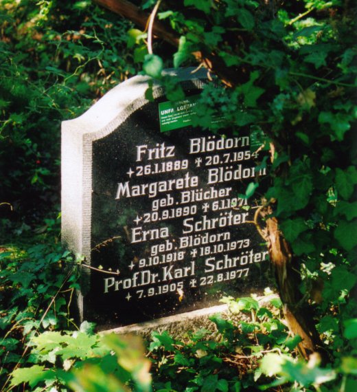 Grab von K. Schroeter /
Grave of K. Schroeter