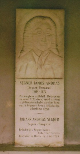 Grabstein fuer J. A. Segner /
Gravestone for J. A. Segner