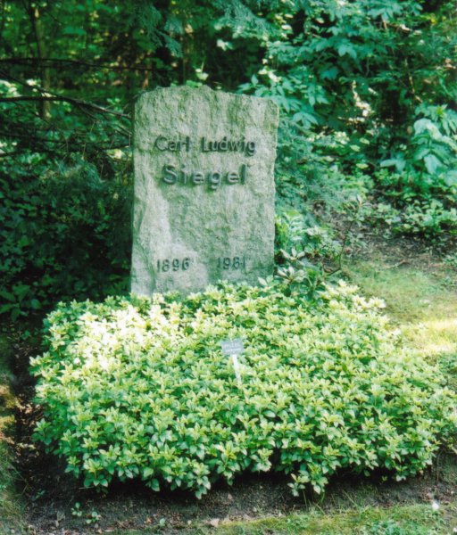 Grab von Carl Ludwig Siegel /
Grave of Carl Ludwig Siegel